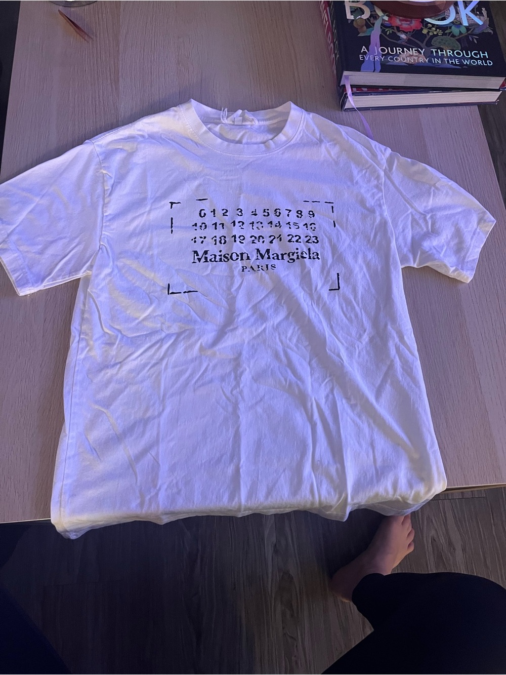 Maison Martin Margiela White Short-Sleeve Logo Tee
